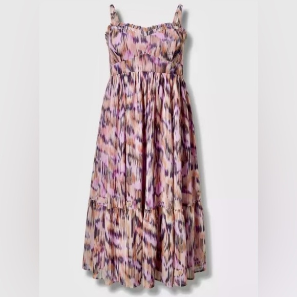 Torrid Midi Chiffon Sleeveless Tiered Dress - Size 2X - NWT! - Picture 9 of 10